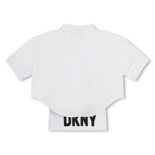 D.K.N.Y. shirt in white cotton poplin.