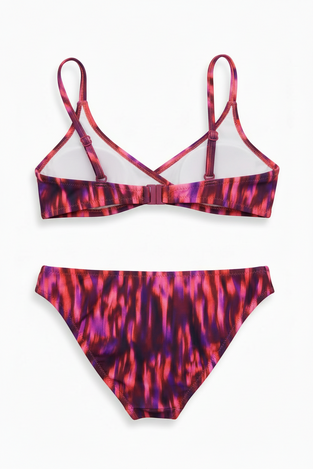 LOSAN printed bikini swimsuit in pink.