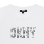 Blouse D.K.N.Y. in white color with logo print.