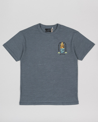 LOSAN T-shirt in blue with "SURF ALL DAYS" logo.