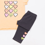 Σετ κολάν ΤRAX σε χρώμα πορτοκαλί με μαύρο.