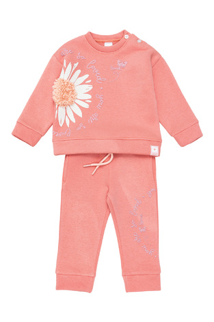 Sprint tracksuit set in coral color.
