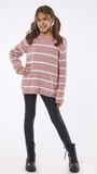 EBITA knitted blouse in pink color.