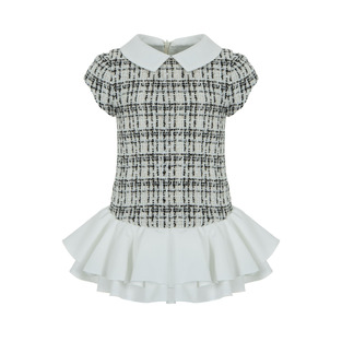 Φόρεμα LAPIN HOUSE σε εκρού χρώμα με tweed ύφασμα.