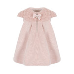 LAPIN HOUSE pink dress with fur detail on the top.