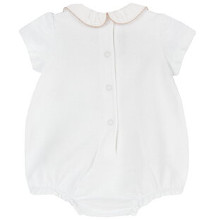 CHICCO bodysuit in white color made of pique fabric.