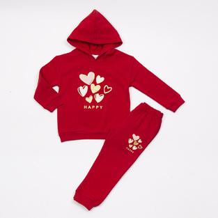 TRAX suit set in red.