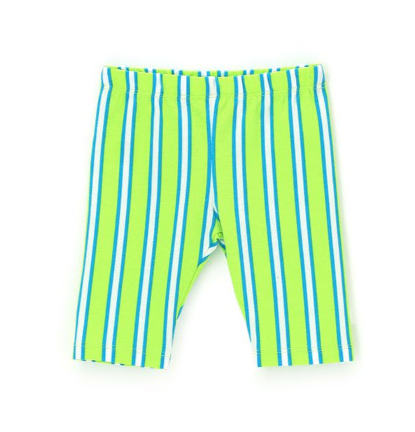 ORIGINAL MARINES striped leggings in green color with elastic in the waist.