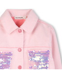 Μπουφάν twill BILLIEBLUSH σε χρώμα ροζ.