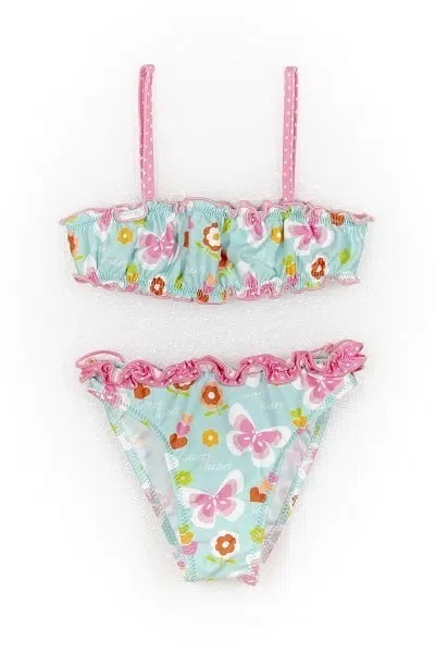 TORTUE bikini swimsuit in verman color with butterfly print.