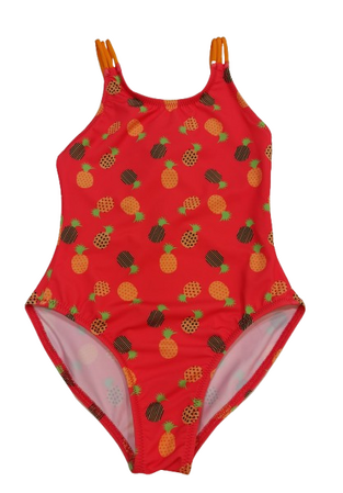 CROOLita one-piece swimsuit in coral color.