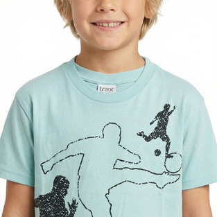 Σετ σορτς TRAX σε χρώμα τιρκουάζ με ανθρακί.