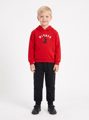 TRAX tracksuit set in red-black.