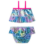 BILLIEBLUSH colorful mermaid bikini swimsuit.
