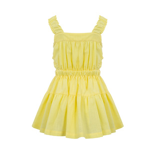 Φόρεμα με τιράντες Lapin House σε χρώμα κίτρινο.