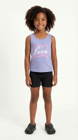 Σετ σορτς ΤRAX σε χρώμα λιλά με ανθρακί.