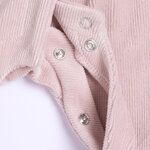 Βελουτέ φορμάκι CHICCO σε ροζ χρώμα με ριπ σχέδιο.