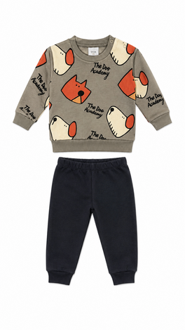 TRAX tracksuit set in gray-anthracite color.