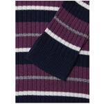 Πλεκτή μπλούζα ριγέ PEPE JEANS σε μπλε-μωβ χρώμα.