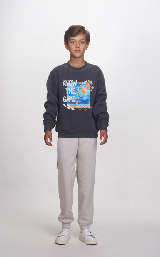 Σετ φόρμας JOYCE σε ανθρακί με γκρι χρώμα.