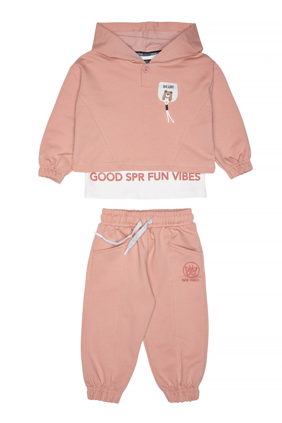 Σετ φόρμα 3 τεμ. SPRINT σε ροζ σκούρο χρώμα.