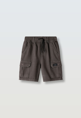 Βερμούδα cargo HASHTAG σε χρώμα ανθρακί.