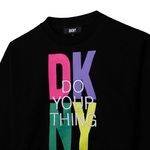 Short sweatshirt D.K.N.Y. in black colour.