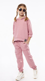EBITA seasonal jumpsuit in pink color with hood.