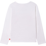 BILLIEBLUSH off-white cotton blouse with foil print.
