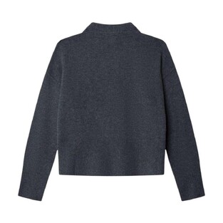 PEPE JEANS knitted blouse in charcoal color.