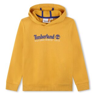 Μπλούζα φούτερ TIMBERLAND σε μουσταρδί χρώμα με κουκούλα.