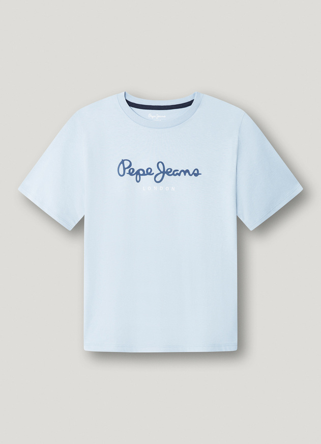 Μπλούζα Pepe Jeans σε σιέλ χρώμα.