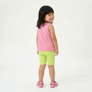 TRAX leggings set in pink and green.