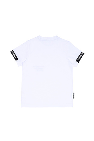 Μπλούζα SPRINT σε λευκό χρώμα με ανάγλυφο λογότυπο.