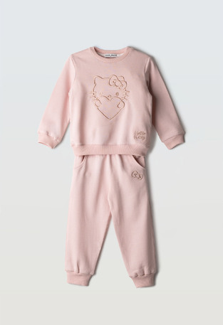 EBITA jumpsuit set in pink.