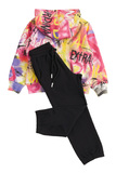 SPRINT tracksuit set with colorful graffiti style design.