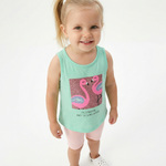 Σετ κολάν TRAX σε χρώμα τιρκουάζ με ροζ ανοιχτό.