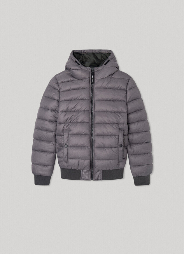 PEPE JEANS jacket in gray color with hood.