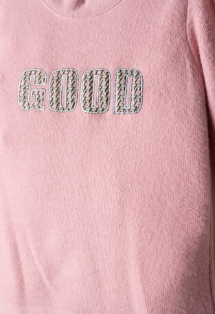 EVITA pants set in pink with matching bag.