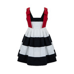 Φόρεμα Lapin House ριγέ σε χρώμα λευκό με μπλε.