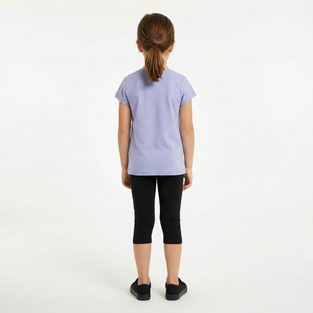 TRAX leggings set in lilac and black.