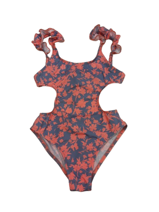 CROOLita one-piece swimsuit in dark sky blue-pink.