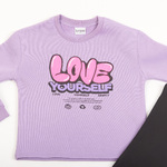 Σετ κολάν TRAX με λαιμόκοψη, σε λιλά χρώμα.