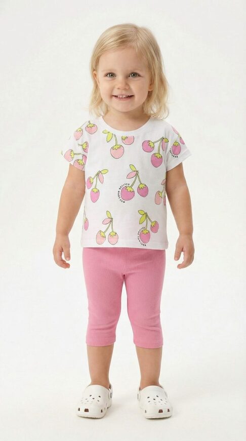 Σετ κολάν TRAX σε χρώμα λευκό με ροζ.