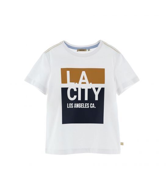 Original Marines shirt in white color with "L.A." print.