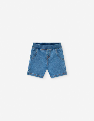 LOSAN bermuda jeans in blue.