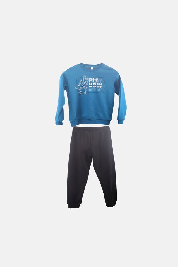 DREAMS pajamas in blue with the "PLAY NOW" logo.