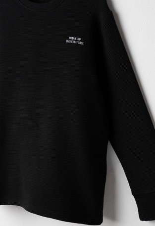 HASHTAG blouse in black.