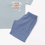 Σετ σορτς TRAX σε χρώμα μέντα με σιέλ σκούρο.