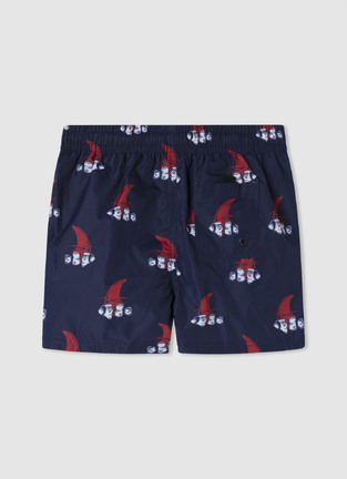 Μαγιό βερμούδα PEPE JEANS σε χρώμα  σκούρο μπλε με all over τύπωμα.